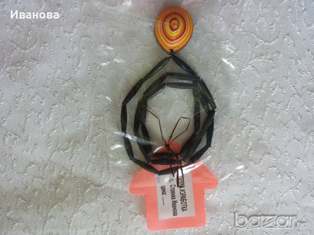 Ръчна изработка на бижута от хартия и квилинг  0.50лв, снимка 8 - Колиета, медальони, синджири - 18187017