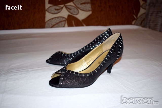 TESORI - 100% Оригинални луксозни италиански дамски обувки / ТЕСОРИ / Ток / Блестящи , снимка 4 - Дамски ежедневни обувки - 17433561