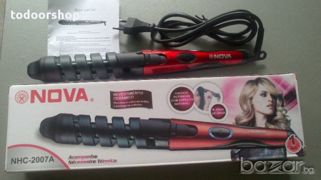 Маша за коса NOVA NHC-2007A hair curler за перфектни къдрици, снимка 2 - Аксесоари за коса - 14346627