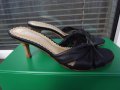 Продавам елегантни дамска чехли на ток, черни, марка Faith номер 36/36.5, снимка 1 - Чехли - 22615953