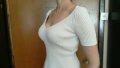 бяла елегантна и семпла дамска блуза, снимка 3
