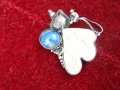  Авторски сребърен пендант с лазурит и седеф  НАМАЛЕНИЕ , снимка 4