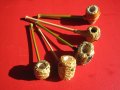 Царевична лула с мундщук от бамбук, лули, пушене, снимка 1