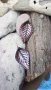 Ръчно рисувани кожени обеци листо в стил Джоана Гейнс ! Хит в САЩ !
