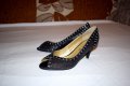 TESORI - 100% Оригинални луксозни италиански дамски обувки / ТЕСОРИ / Ток / Блестящи , снимка 4