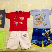 Лот 19 тениски и къси панталонки, снимка 1 - Детски комплекти - 22725505
