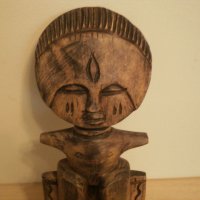  Голяма автентична Ашанти фигура от Гана, снимка 3 - Колекции - 20689292