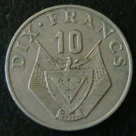 10 франка 1985, Руанда, снимка 1 - Художествена литература - 16337281