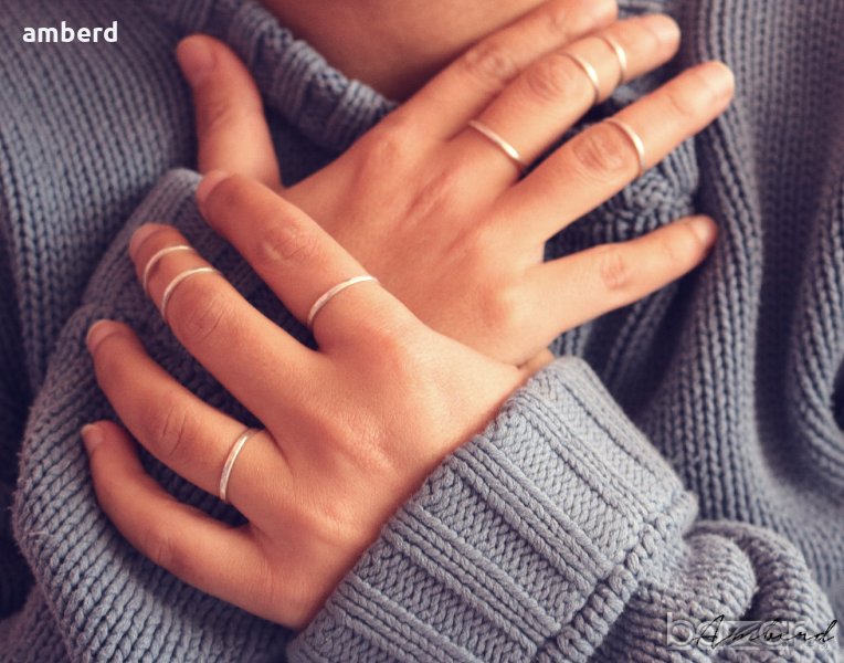 Мини сребърни пръстени, снимка 1