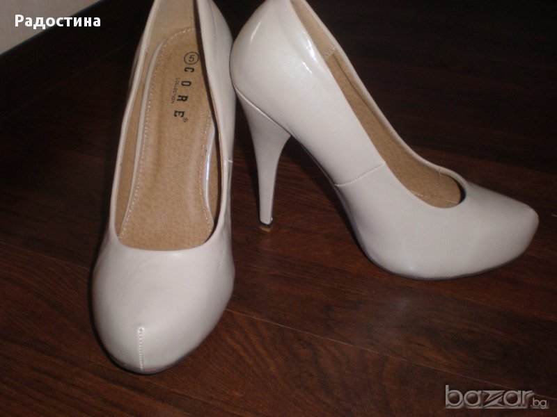 Обувки в цвят -пудра! Чисто нови, снимка 1