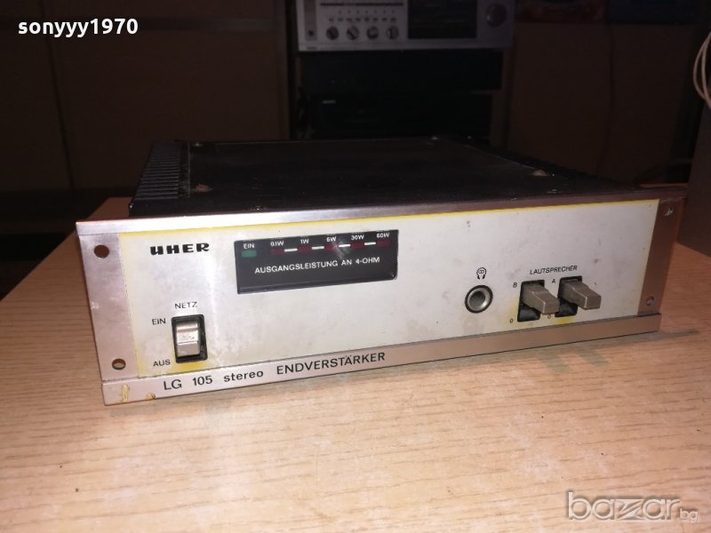 uher lg105 power amplifier-made in japan-внос швеицария, снимка 1