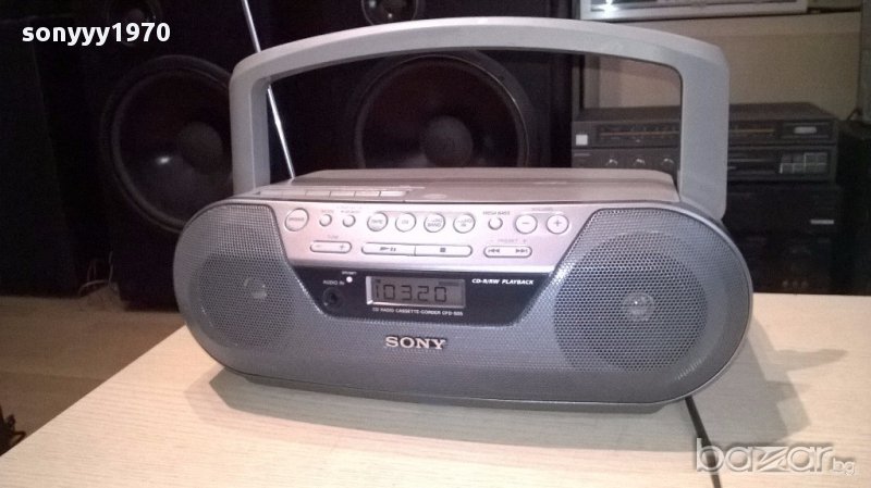 Sony cfd-s05 cd/tuner/cassette/aux-внос швеицария, снимка 1