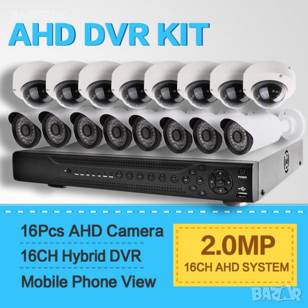 AHD цифрови системи,AHD DVR, охранителни камери, снимка 1