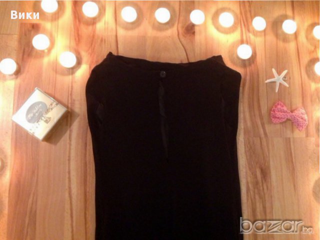 Елегантна черна рокля с дантела, снимка 5 - Рокли - 16271679