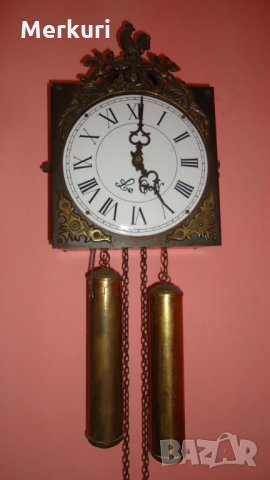 Стар стенен часовник модел Comtoise Haantje "Le Coq", снимка 3 - Антикварни и старинни предмети - 25357565