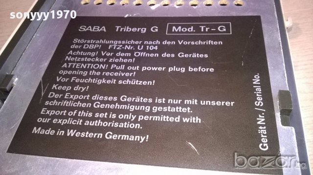Ретро колекция от saba-triberg g-western germany-внос швеицария, снимка 13 - Ресийвъри, усилватели, смесителни пултове - 17775745