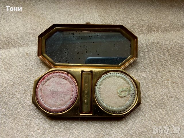 Houbigant секни ,пудриера 1900 - 1920 г , снимка 2 - Антикварни и старинни предмети - 23166459