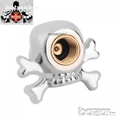 К-т. 2 броя капачки за винтили-череп с кости, снимка 4 - Аксесоари и консумативи - 12218001