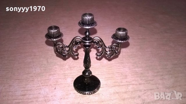 мини ретро колекция-свещник-внос швеицария-8х7х3см, снимка 2 - Колекции - 21884416