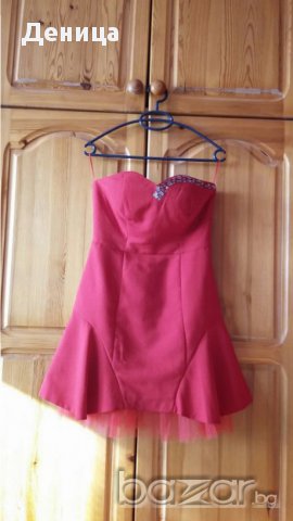 Червена рокля, снимка 3 - Рокли - 15597043