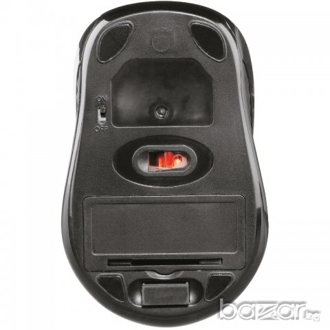 Безжична оптична мишка Hama (3 бутонна с нано приемник,синя)+ Батерии, снимка 3 - Клавиатури и мишки - 12877899