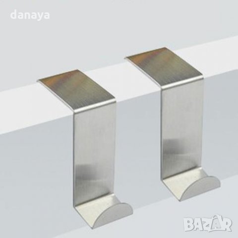 942 Комплект от 2 броя метални закачалки за кухненски шкаф или врата, снимка 8 - Други - 25512300