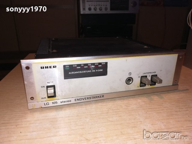 uher lg105 power amplifier-made in japan-внос швеицария, снимка 1 - Други - 20616936