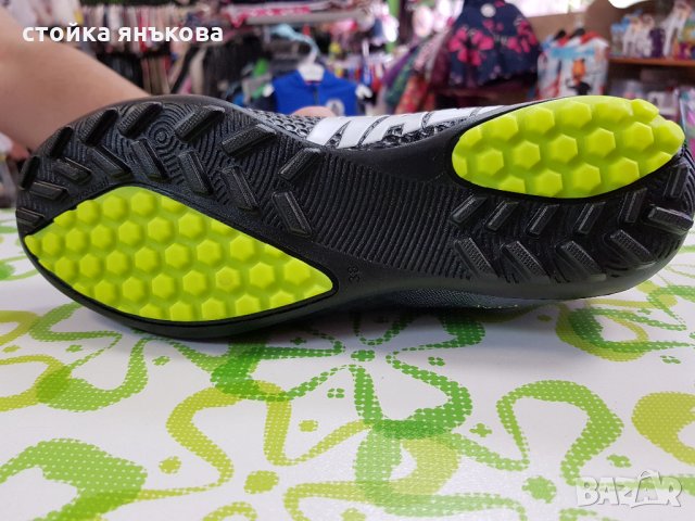 Продавам мъжки маратонки кожени подходящи и за футбол черно сиво, снимка 5 - Детски маратонки - 22666822