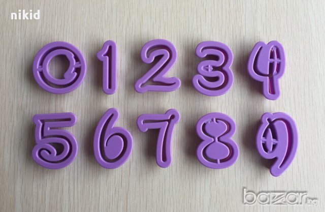 стил дисни цифри числа форми ръкопис резци за украса декор торта тесто фондан шоколад