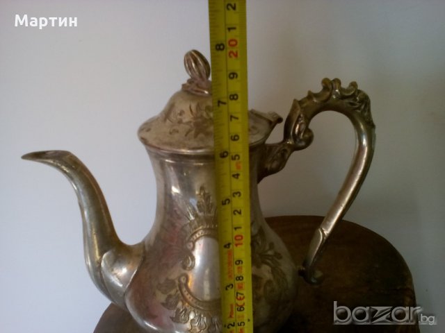 1933г. Посребрена масивна  - Кана - 1 бр. ( 777925) , снимка 4 - Други стоки за дома - 18307006