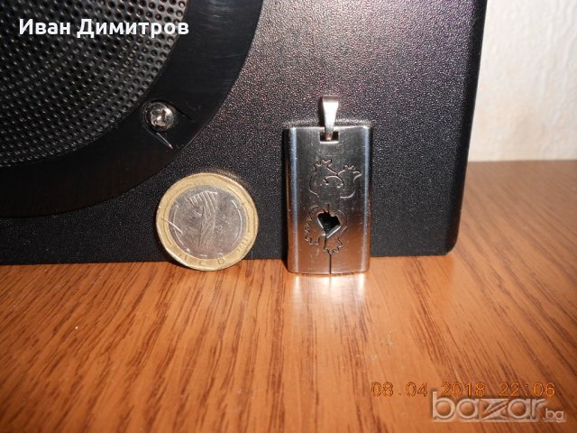 Медальон от медицинска стомана Жаба, снимка 2 - Колиета, медальони, синджири - 21364414