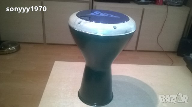 ГОЛЯМА ЗЕЛЕНА ТАРАМБУКА 40х25см-МЕТАЛНА-нова от сирия, снимка 2 - Ударни инструменти - 25872787