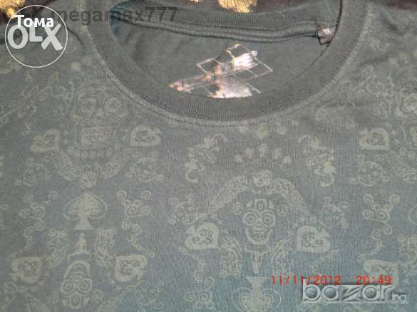 Тениска с черепи, снимка 2 - Тениски - 13464929