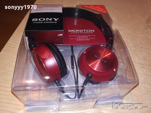 sony red headphones-нови в опаковка, снимка 12 - Слушалки и портативни колонки - 21081860