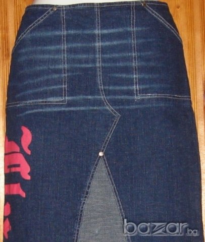 Дънкова пола,ефектна и различна, М , снимка 8 - Поли - 18369127