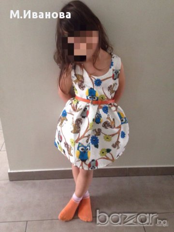 Рокля "Бухалче" 2-3-4-5 години, снимка 3 - Детски рокли и поли - 15021939