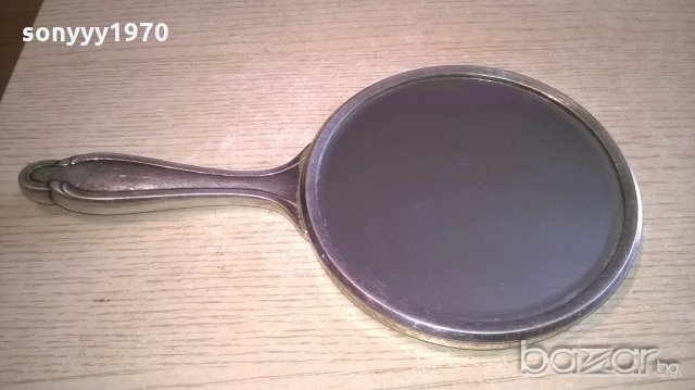 АНТИКА-Ретро огледало-метално-27х14см-внос швеицария, снимка 2 - Антикварни и старинни предмети - 18474771