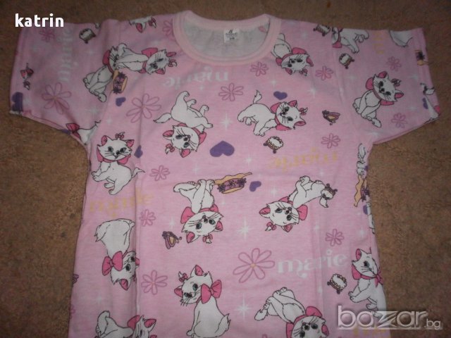 Нова пижамка за летните жеги с котето Мари, снимка 2 - Бебешки пижами - 9466638