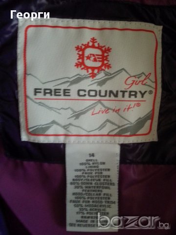 Пролетно-есенно / Зимно яке с пух FREE COUNTRY, снимка 9 - Други - 12926252