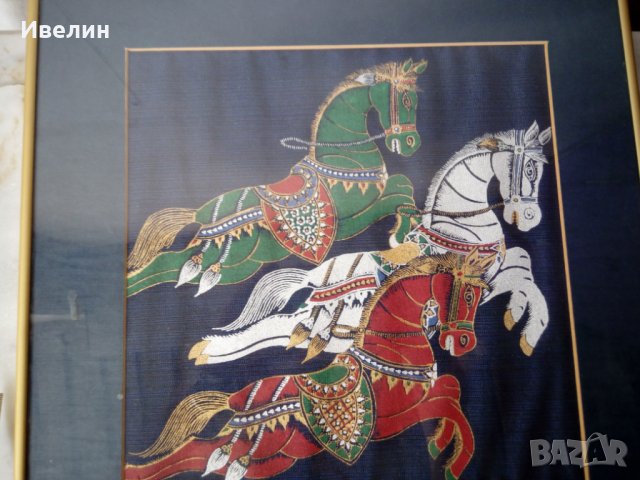 картина-коне, снимка 2 - Гоблени - 22531104