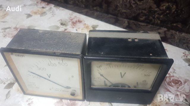 Стрелкови волтметър с диапазон от 0-500 волта с размер 140х140, снимка 4 - Друга електроника - 25667000