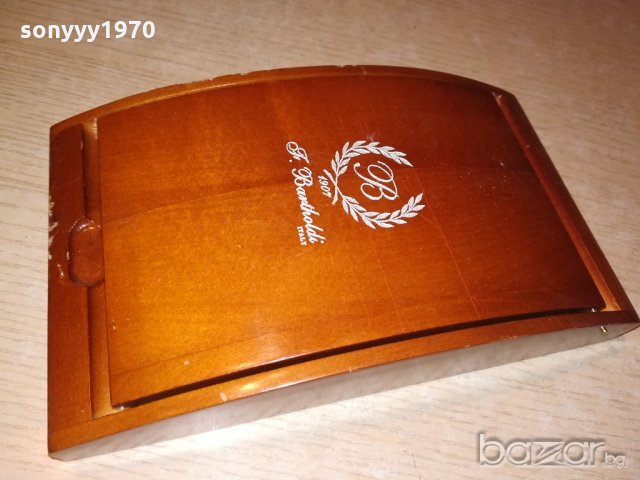 bartholdi-italy-кутия за пури-внос швеицария-21х12х5см, снимка 5 - Антикварни и старинни предмети - 21073912