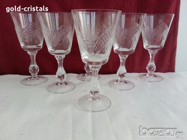  кристални чаши за вино ракия уиски коняк , снимка 7 - Чаши - 20115055