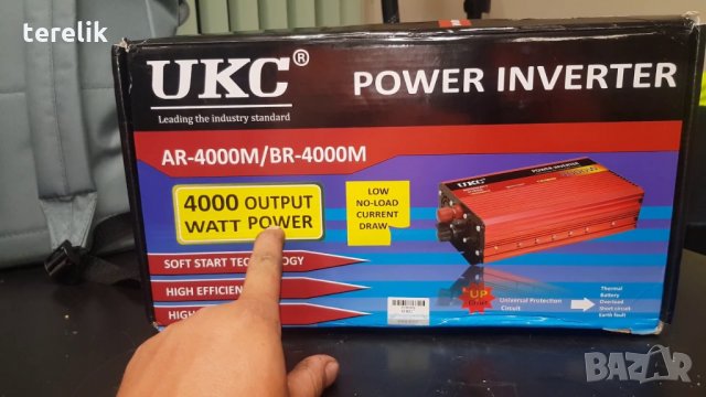 ПРОМОЦИЯ!!! ИНВЕРТОРИ UKC от 300W до 4000W -12V или 24v /220V, снимка 15 - Друга електроника - 25019194