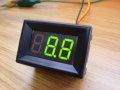 Цифров мини панелен волтметър DC 0-100v за кола камион каравана мотор, снимка 3