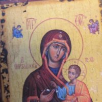 †  православнакона икона богородица с Младенеца за здраве и благополучие  в корпус от масивна дървес, снимка 2 - Икони - 18777822