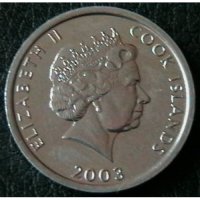 1 цент 2003 (Ловджийско куче), острови Кук, снимка 2 - Нумизматика и бонистика - 24917100
