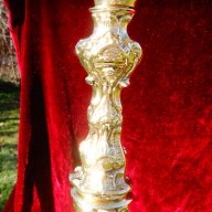 Величествен бронзов свещник 6 кг., барок., снимка 6 - Антикварни и старинни предмети - 16706132