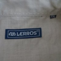 Мъжка риза с къс ръкав от лен Lerros , снимка 3 - Ризи - 25833770