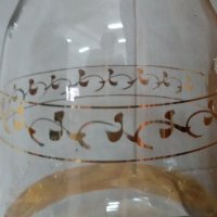 Стъклена кана и чаши  , снимка 3 - Антикварни и старинни предмети - 20239619